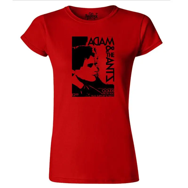 تي شيرت نسائي من Adam And The Ants Clouds Gig Inspired Punk T Shirt Pistols Ruts