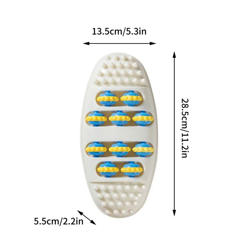Strumento per pressare i piedi a rulli domestici, lavare i piedi, relax, massaggio dei punti di agopuntura, piastra di pressione del piede, strumento di dragaggio dei meridiani del piede