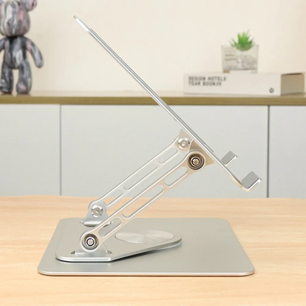 Tablet Stand 360° Rotation Foldable Bracket Hollowed Notebook Desktop Holder for iPad Phone Xiaomi Laptop Below 17 Inches