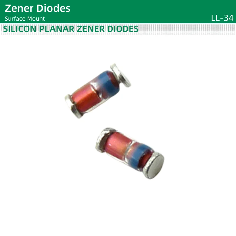 50pcs/lot SMD Zener Diodes LL-34 package ZMM11V 12V 13V 15V 16V 18V 20V 22V 24V 27V 30V 33V 36V 39V 43V 47V 51V 56V 62V 75V 82V