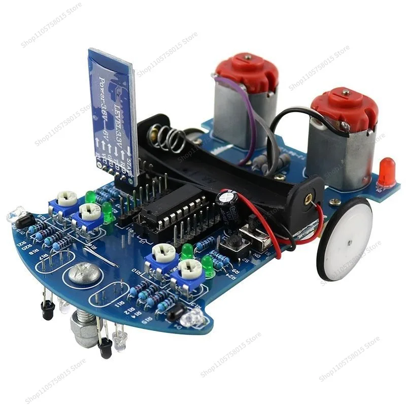 FOR D2-6 Remote Control Trolley Kit, Gravity Sensing, Tracking and Obstacle Avoidance C51 Microcontroller Smart Car
