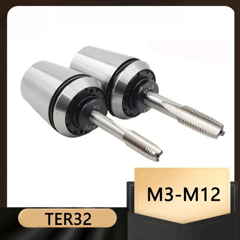 

ER32 Tapping Chuck with Overload Protection TER32 Torque Chuck M3 M4 M5 M5 M6 M8 M10 M12 ER32 tap JIS ISO