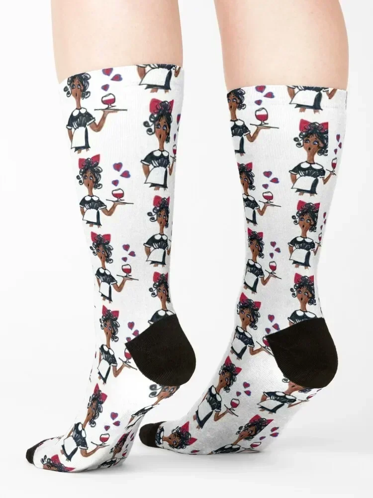 Sixties Waitress Socks custom sports Argentina Non-slip football Ladies Socks Men's