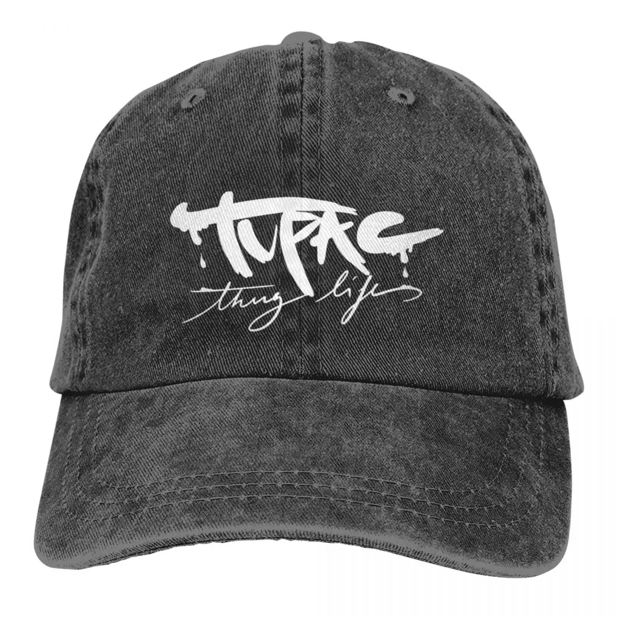 

Fashion Rapper Tu-pac 2pac Baseball Cap for Men Women Distressed Cotton Snapback Hat Thug Life Hiphop Adjustable Fit Caps Hat