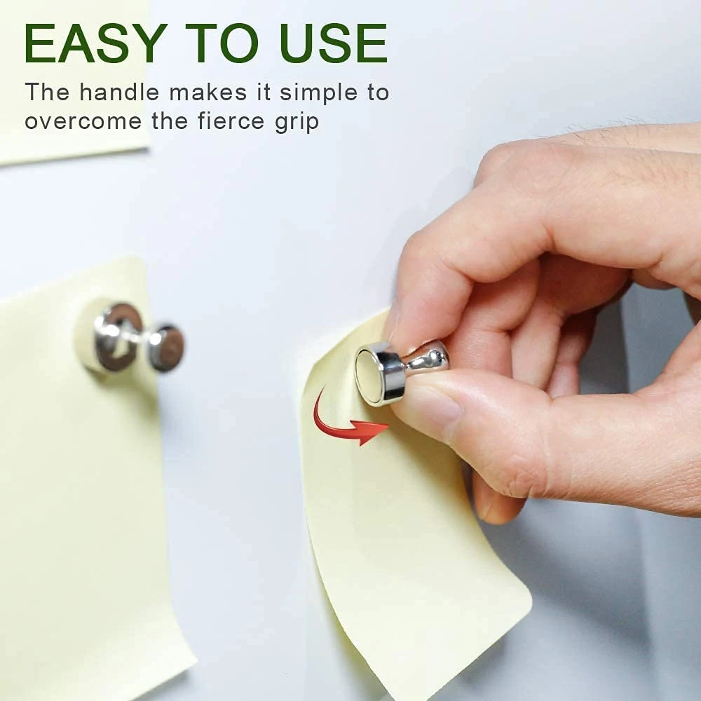 10pcs Magnetic Pins Neodymium Magnetic Thumbtacks for Whiteboard Cone Super Strong Fridge Pushpin Magnets Home Storage Tools