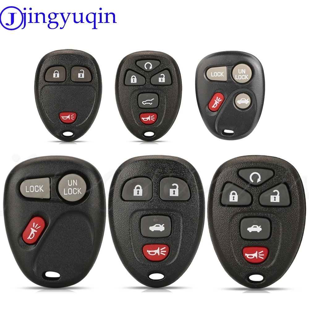 

jinyuqin 3/4/5Buttons Replacement Remote Car Key Shell Case Cover Fob For Chevrolet Colorado Isuzu For Buick Hummer H3 GMC