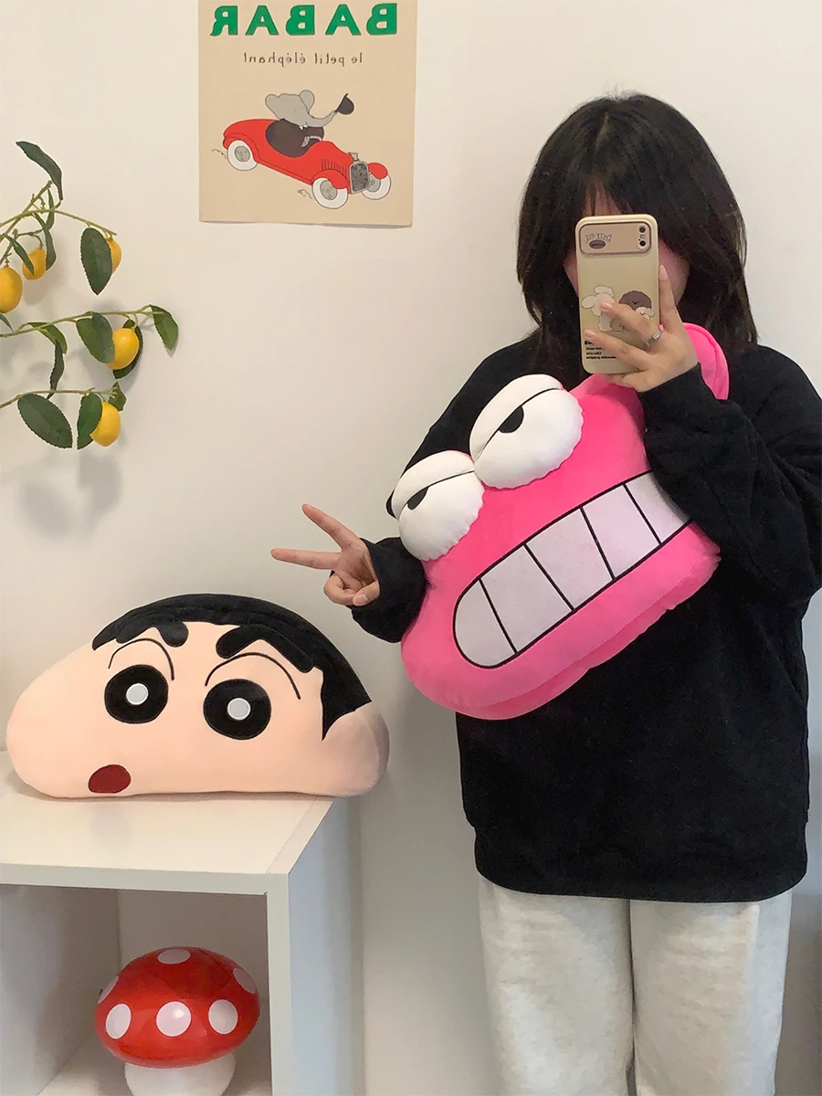 MINISO Crayon Shin-chan peluche cuscino muslimex cuscino Boochan Waniyama cuscino da tiro peluche regali di natale bambino bambini