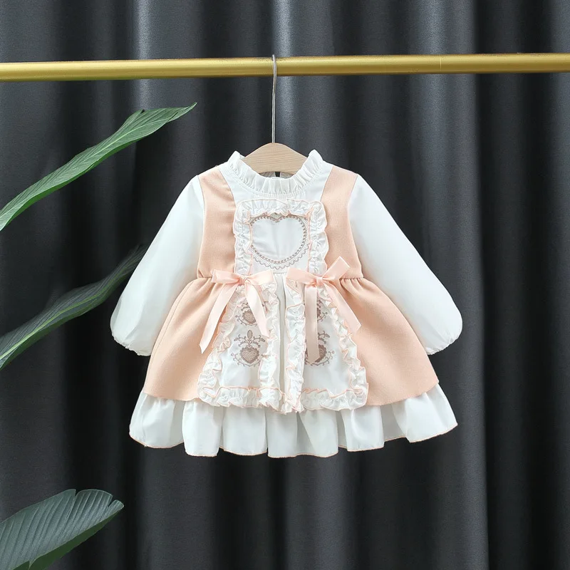 Robe d\'été Lolita pour filles, costume de princesse pour enfants de 0 à 4 ans, vêtements d\'anniversaire, 2024