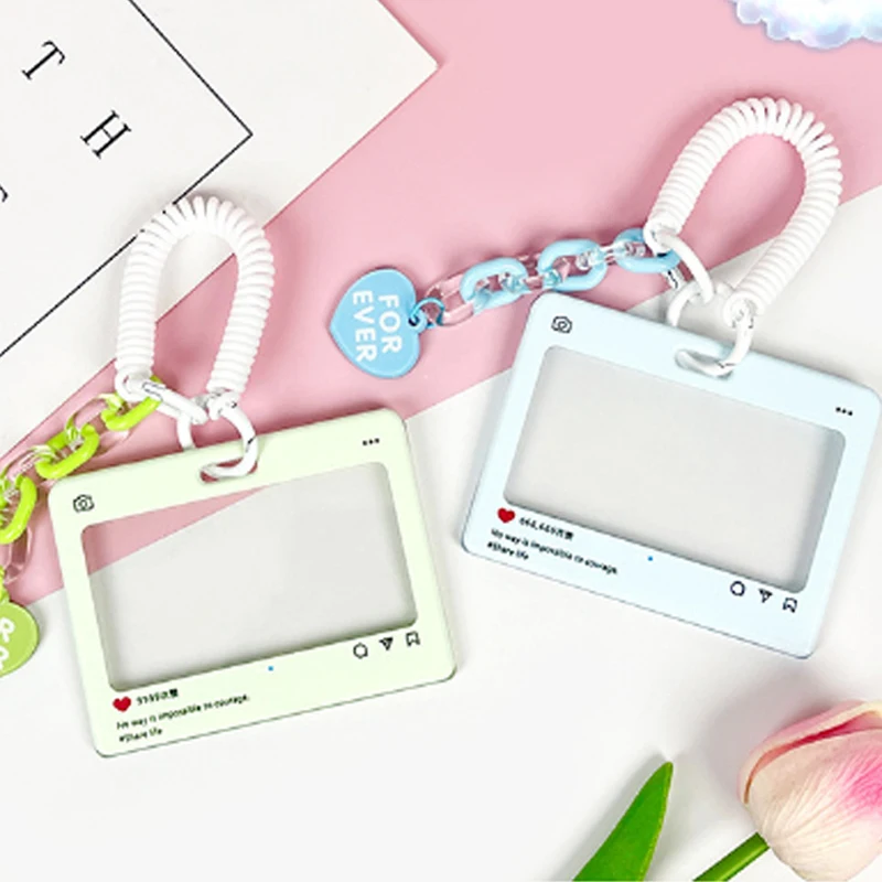 

Cute Transparent Card Cover Bus Metro Card Protective Cover Campus Access Card Transparent Student School Card Protective Cover