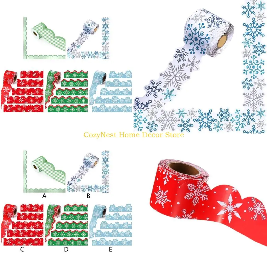 92MF 3 inch Christmas border roll for display boards and entry frames