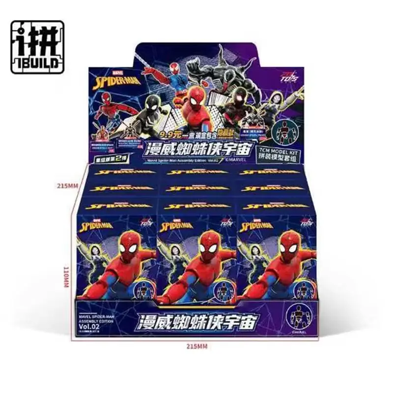 ZD Toys  Spider-Man Assembly Edition Vol.02 Universe Blind Box Handmade Building Blocks Toy Gift Action Figure Model Collectible