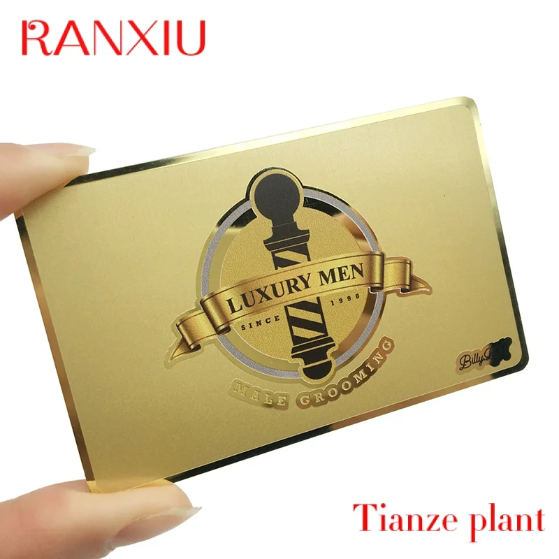 Custom Personalized Preiu Contactls N Debit Credit etal Card  RFID Bloing Car for en & oen