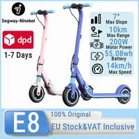 EU In Stock Ninebot by Segway ZING E8 Children's Electric Scooter 10km Mileage Lightweight Kickscooter Kids 14km/h 200W Power