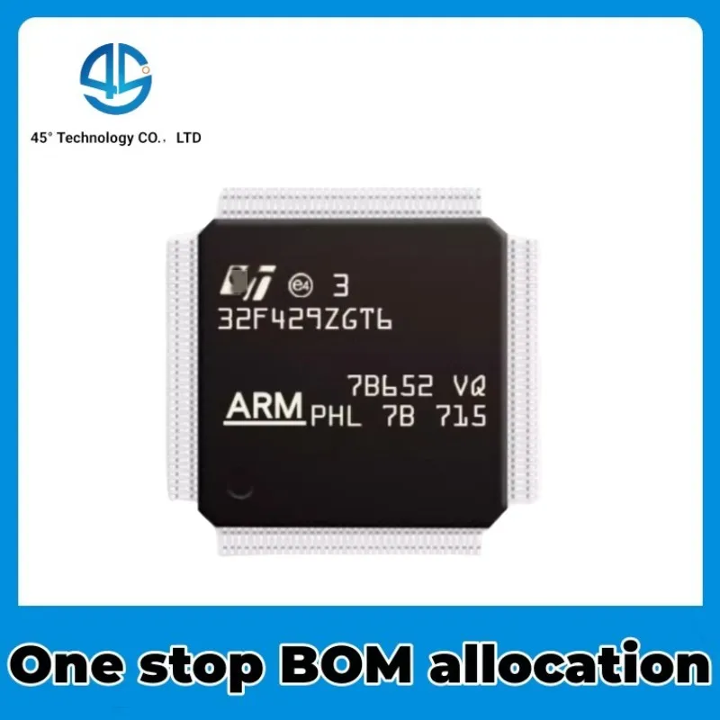 

5PCS Original genuine STM32F429ZGT6 LQFP-144 ARM Cortex-M4 32-bit microcontroller MCU NEW IC Chip