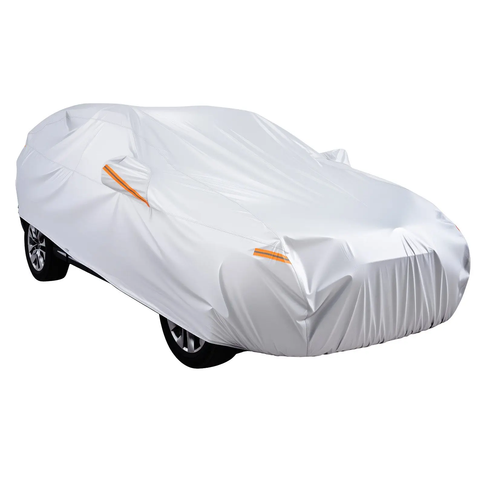 

Premium Full Car Cover for Toyota RAV4, Waterproof and Frost Proof, Silver Reflective Coating, Zip Access, Cotton Interior