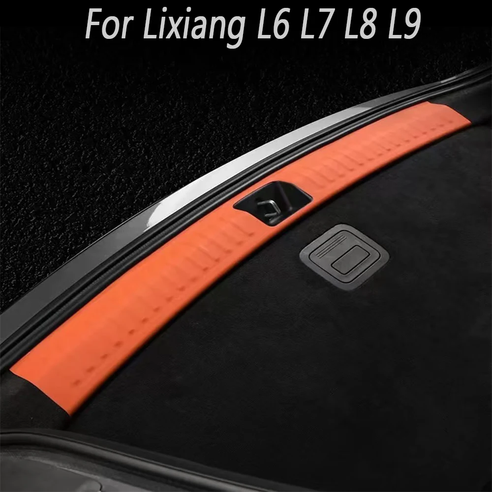 

For Li Lixiang L6 L7 L8 L9 Car Styling Trunk PU Leather Threshold Strip Trunk Tailgate Anti Kick Pad Auto Accessories