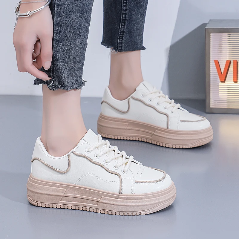 Tennis Schoenen Vrouwen Luxe Designer Sneakers Tenis Wit Platform Sneaker Lente Nieuwe Studenten Dikke Zolen Schoen Casual Ademend