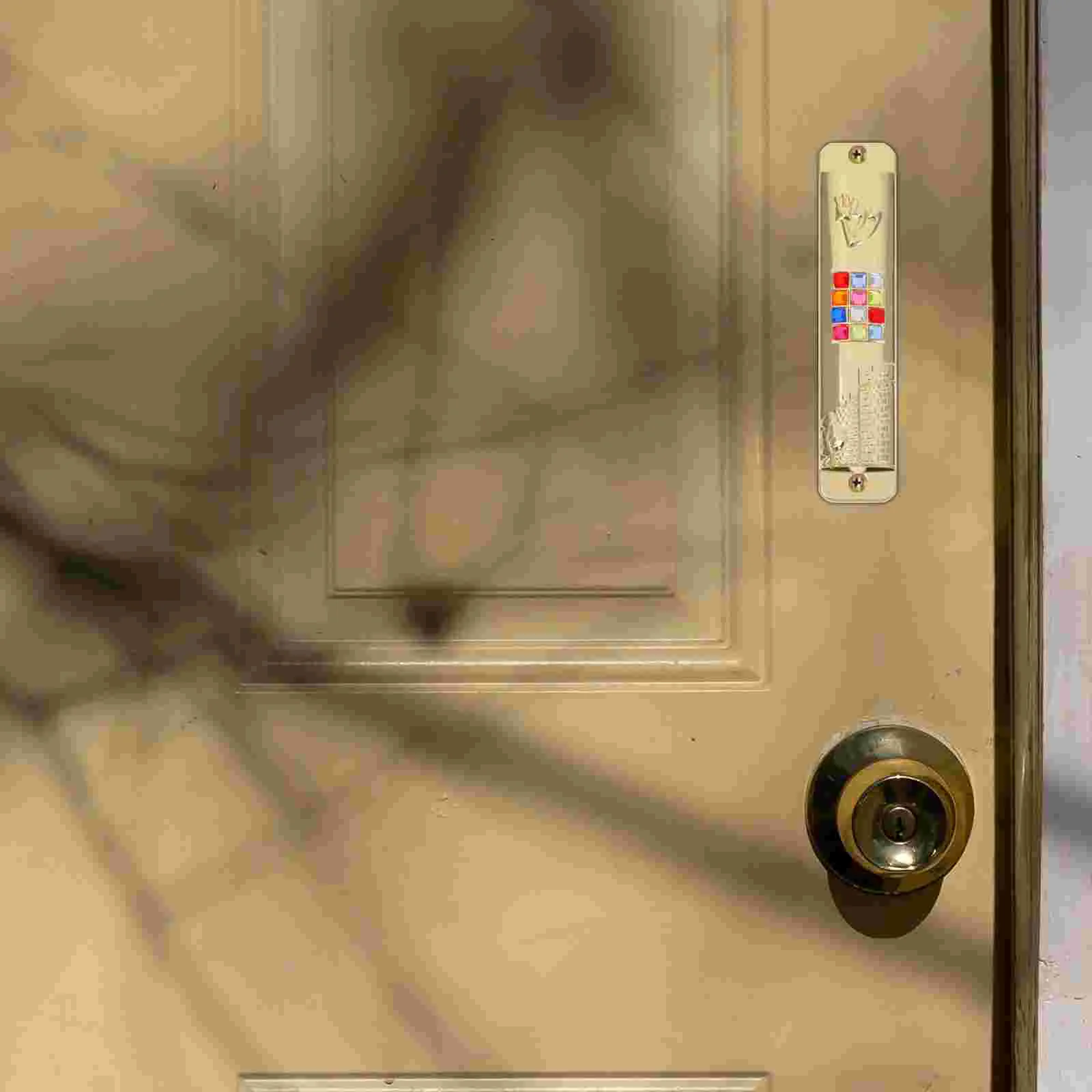 Goal Post Mezuzah Metal Gifts Classic Decorations Scroll Catholic Jewish for Door Side Religious