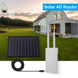 25W Solar Panel 4G Router 24/7  WIFI Charge Powered Wireless Waterproof Outdoor 18650 Battery GSM 4G Sim Card 3G CPE Home Camera