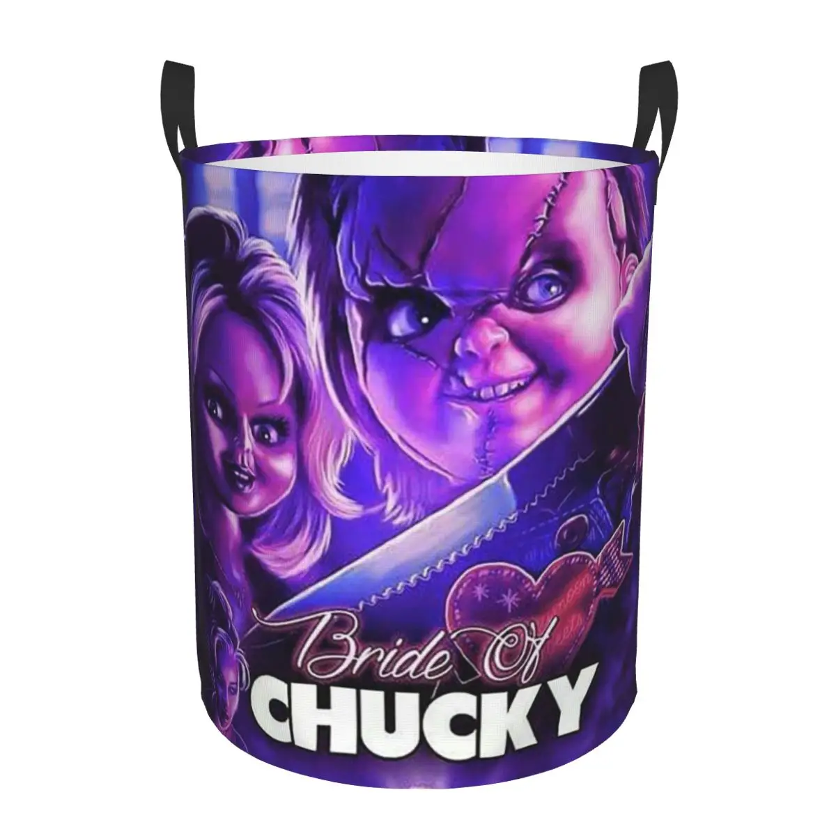 Bride Of Chucky Laundry Hamper Large Storage Basket Horror Movie Girls Boys Toy Organizer