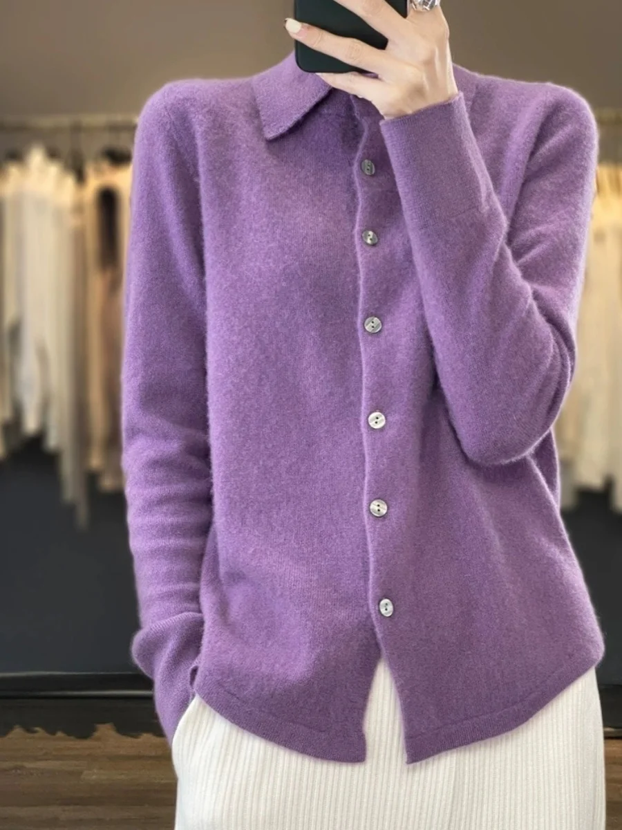 

Женский открытый кардиган, свитер со свободным воротником, трикотаж, базовый слой, верхняя одежда, осень-зима, новинка Sle Snowy eep