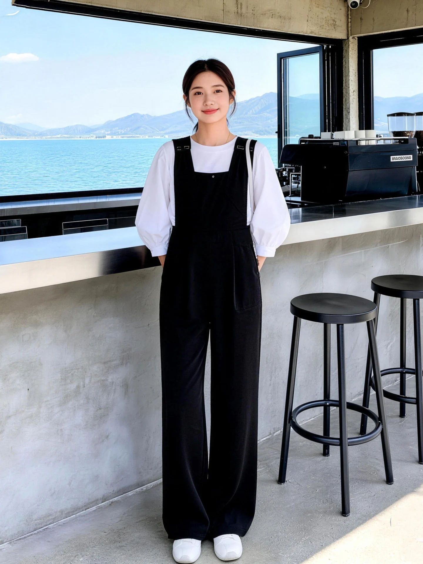 

Bla Wide Leg Pants Women's Design Sensation Small ence New 2026 Spring Loose Overalls Set Two Pieces Suit