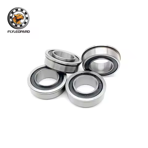 4Pcs F6003 F6003RS Bearing F6003-2RS 20x35x11 mm ABEC-7 Flange Ball Bearings F6003-RS Garden Cart Wheel Bearing