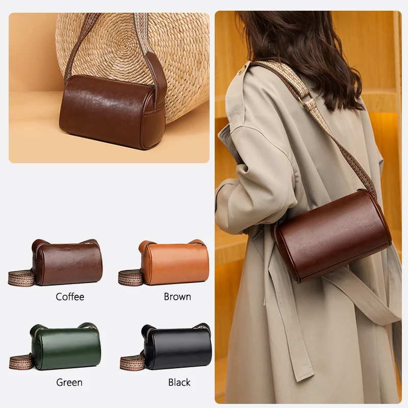 Womens Leather Bags High Quality Cowhide Crossbody bag for Women Genuine Cowhide bags Luxury Designer Handbag Brand Sac A Main