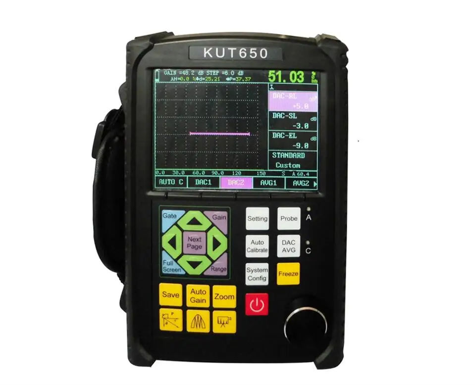 

KUT-650 Ultrasonic Flaw Detector for Sale, Digital Ultrasonic Crack Detection Equipment Price DahoMeter