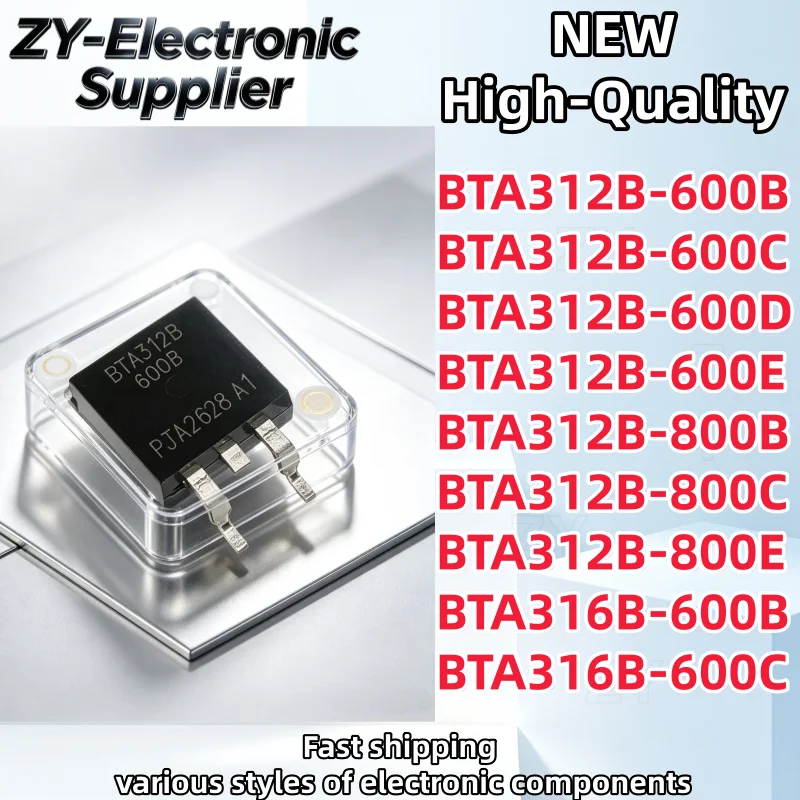 10Pcs TO263 BTA312B-600B BTA312B-600C BTA312B-600D BTA312B-600E BTA312B-800B BTA312B-800C BTA312B-800E BTA316B-600B BTA316B-600C