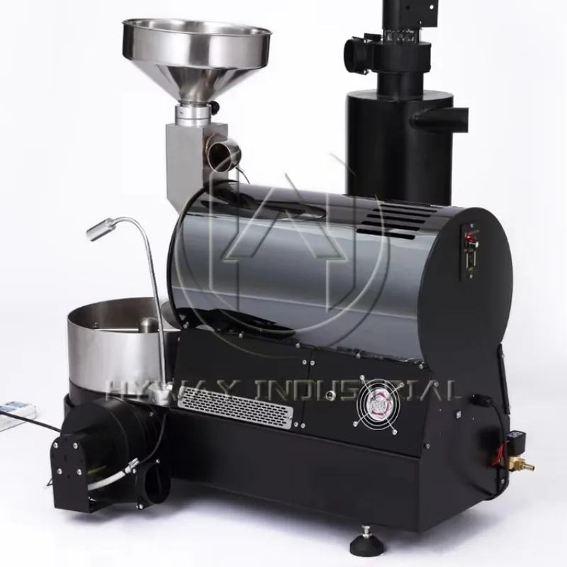 Hot Sale HW-2.5kg 1.5kg 2kg 3.5kg 6kg 7kg 10kg 12kg 15kg  Electric Hot air Heating Coffee Cocoa Beans Roaster Machine