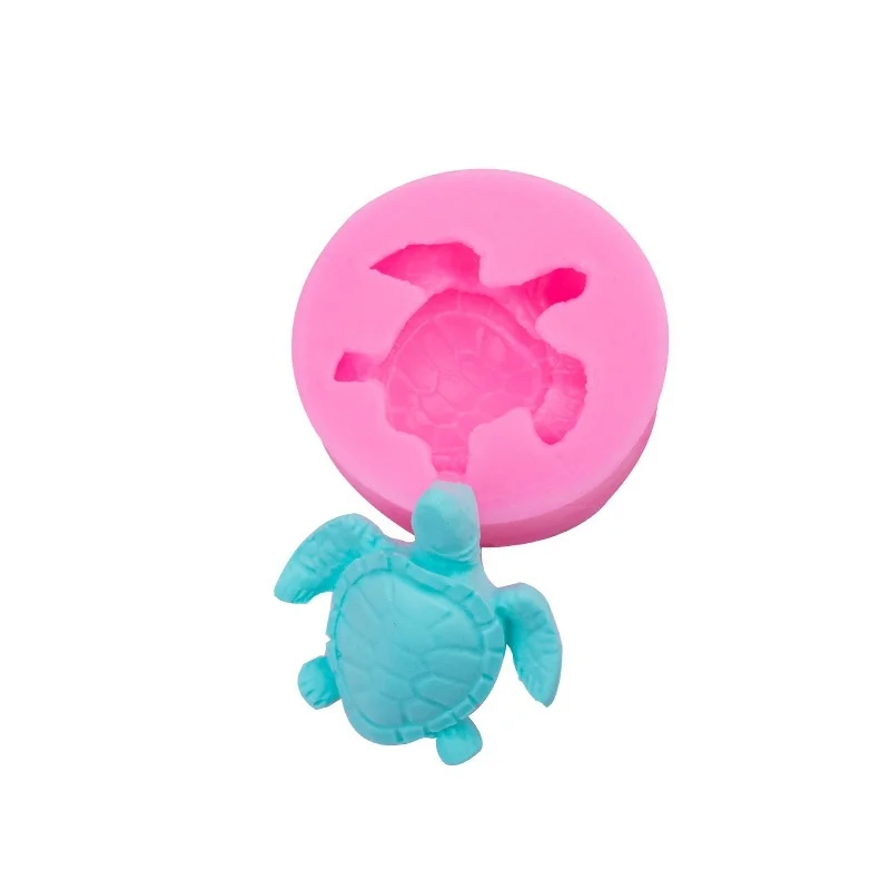 3-PCS Sea Turtle Silicone Fondant Mold For Chocolate Sugarcraft Cake Decoration DIY Handmade Kitchen Home Baking Accessory Tool