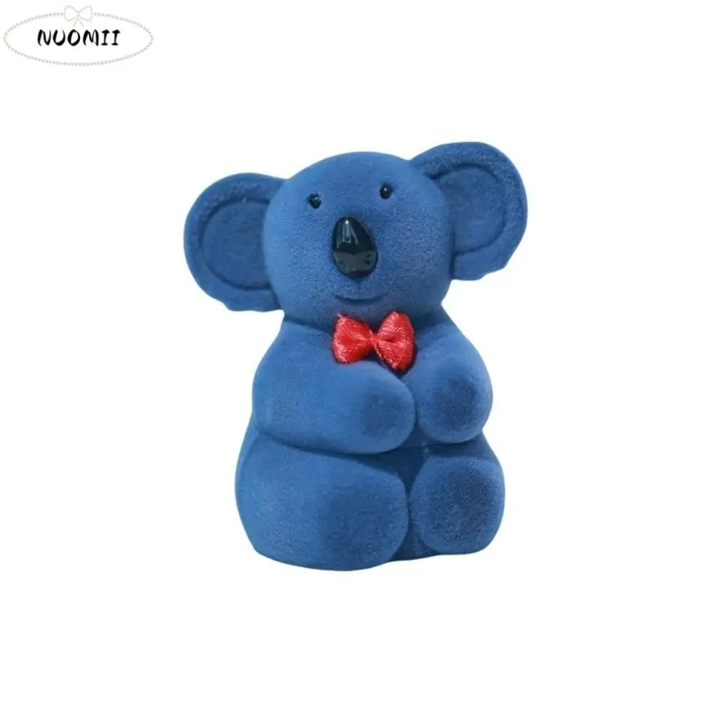 

Storage Lion Animal Flocked Jewelry Box Crocodile Creative Puppy Ring Box Multi-function Koala Necklace Organizer Propose