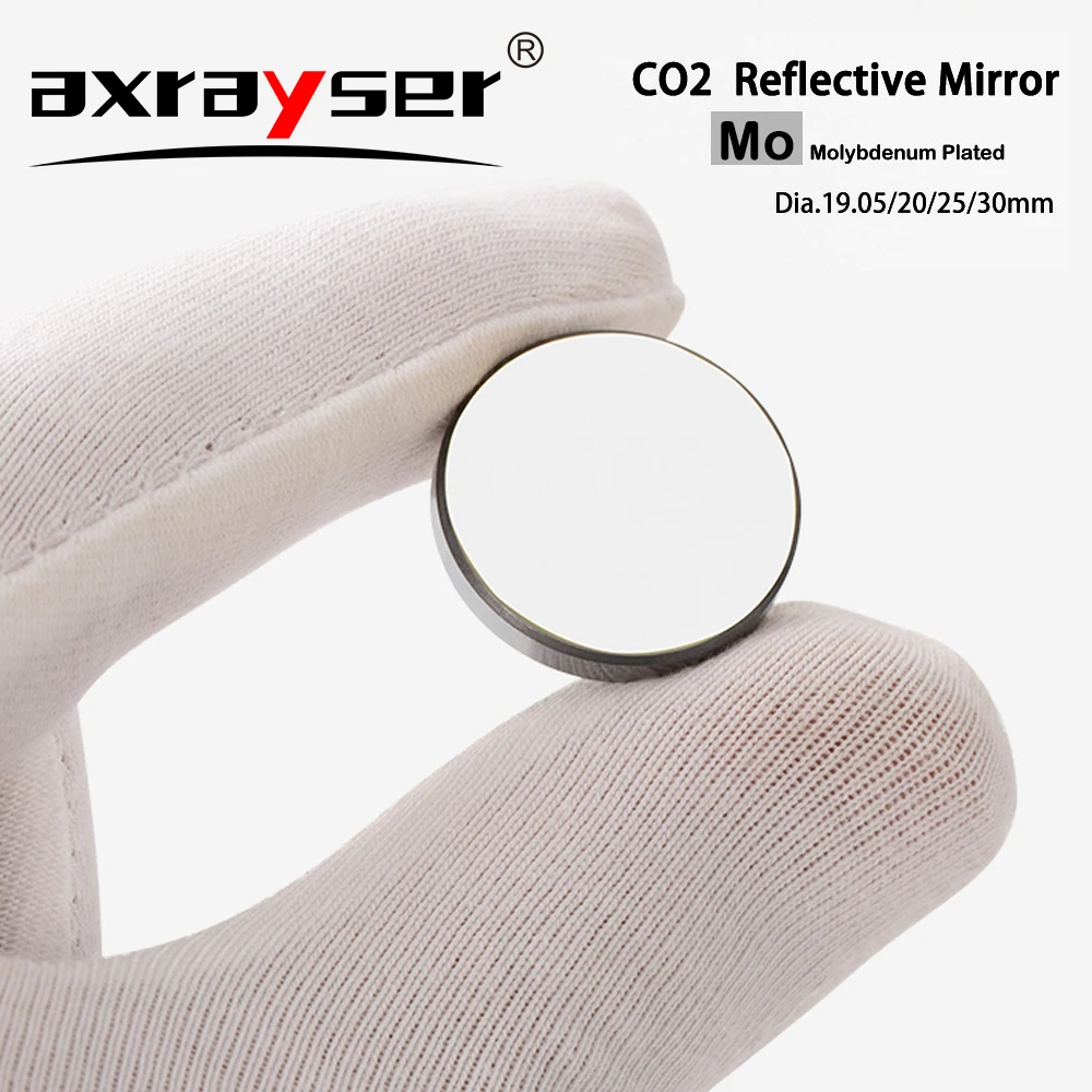 CO2 Laser Reflective Lens Mo Mirror Dia.19.05 20 25 30 38.1mm Thickness 3mm for Cutting Engraving Machine