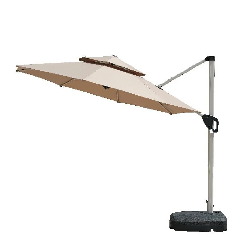 Outdoor Parasol Roman Umbrella Aluminum Rod Windproof Rainproof Folding Leisure Outdoor Hydraulic Folding Parasol