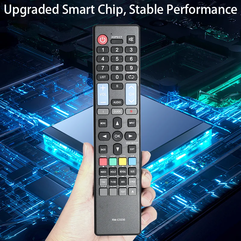RM-C3230 Pilot zdalnego sterowania do telewizorów RCA HKC HD 32C9A 24C2NB 24C2NBD 40F1FHD-T2-EU 43F3 43F6 50F1 16M4 13M4C 16M4C 32F1D 17H2C 32F1DA