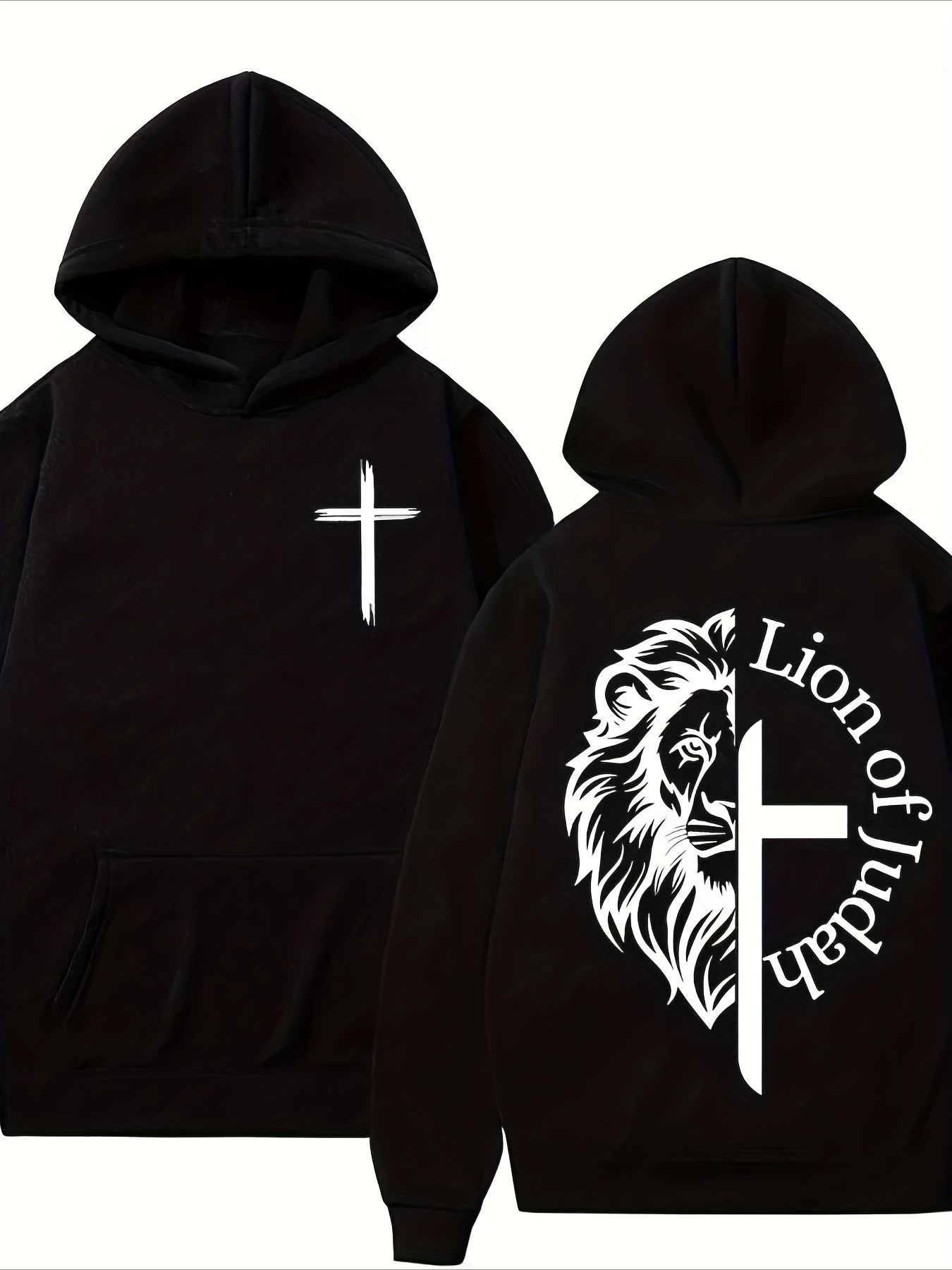 

Men's Lion of Judah Graphic Hoodies Men Women Long Sleeve Sweatshirt Pullover Streetwear Retro Hip Hop Sports Tops Clothing