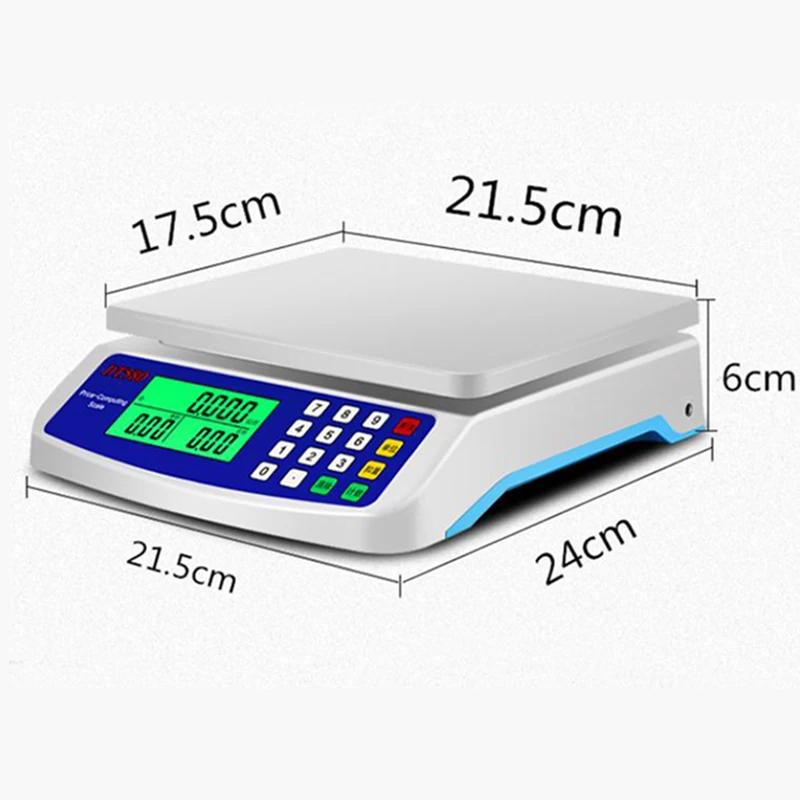 30kg/1g precyzyjna elektroniczna cyfrowa kuchenna waga wyświetlacz LCD zliczanie wagi bilans dla sklepu handlowego owoców żywności ważenia