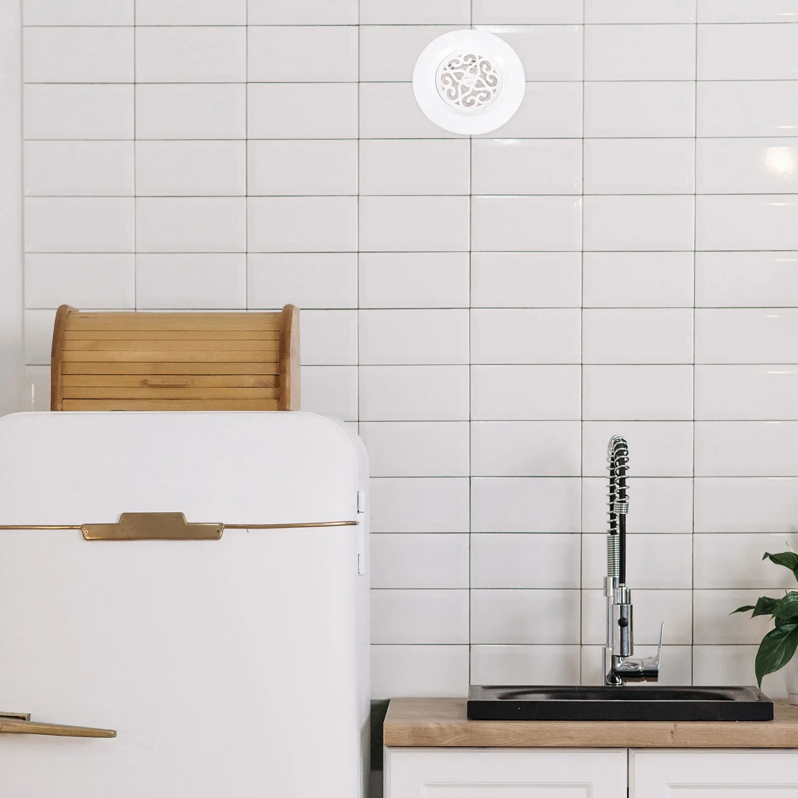 

100Mm Adjustable Air Vent Cover Fresh Air System New Ventilation Outlet Round Soffit Exhaust Vent Louver Indoor Airflow
