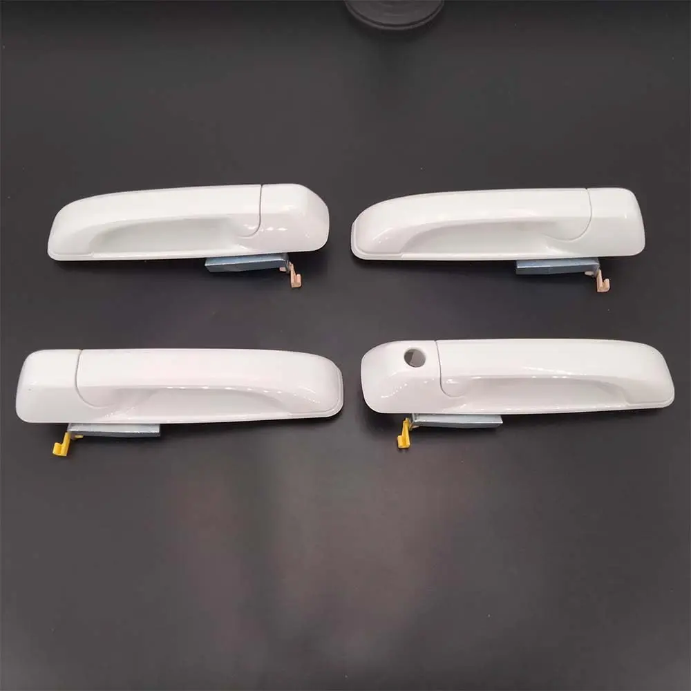 

4Pcs Bright White Door Handles For Dodge Ram 1500,2500,3500 2019-2021 1GH21GW7AF