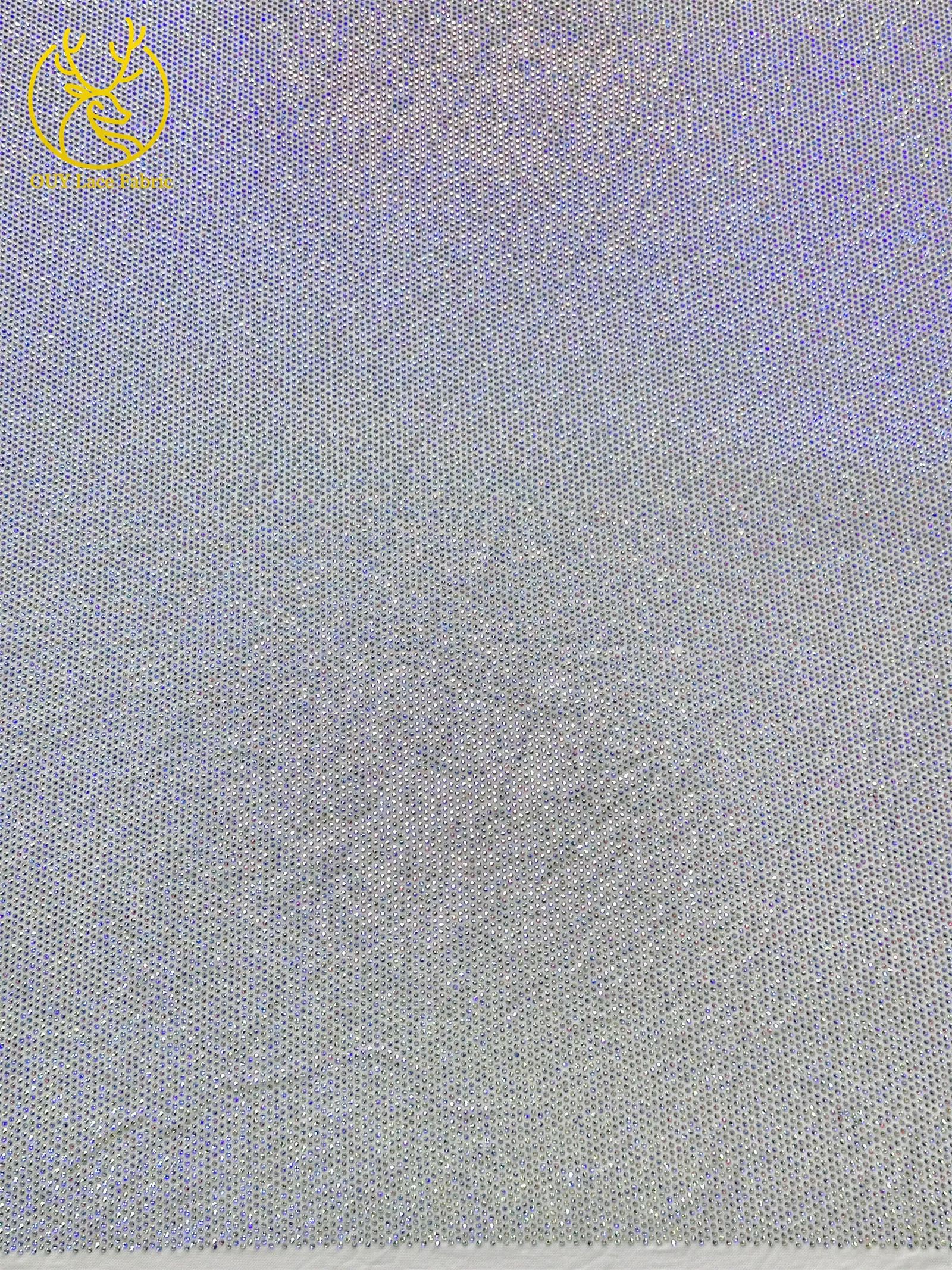 Luxuriöser Glas-Strass-Spitzenstoff im afrikanischen Stil, 2026 französischer und nigerianischer Stretch-Spitzenstoff, Party-Kleid, in 1 Yard genäht. – Detail 7