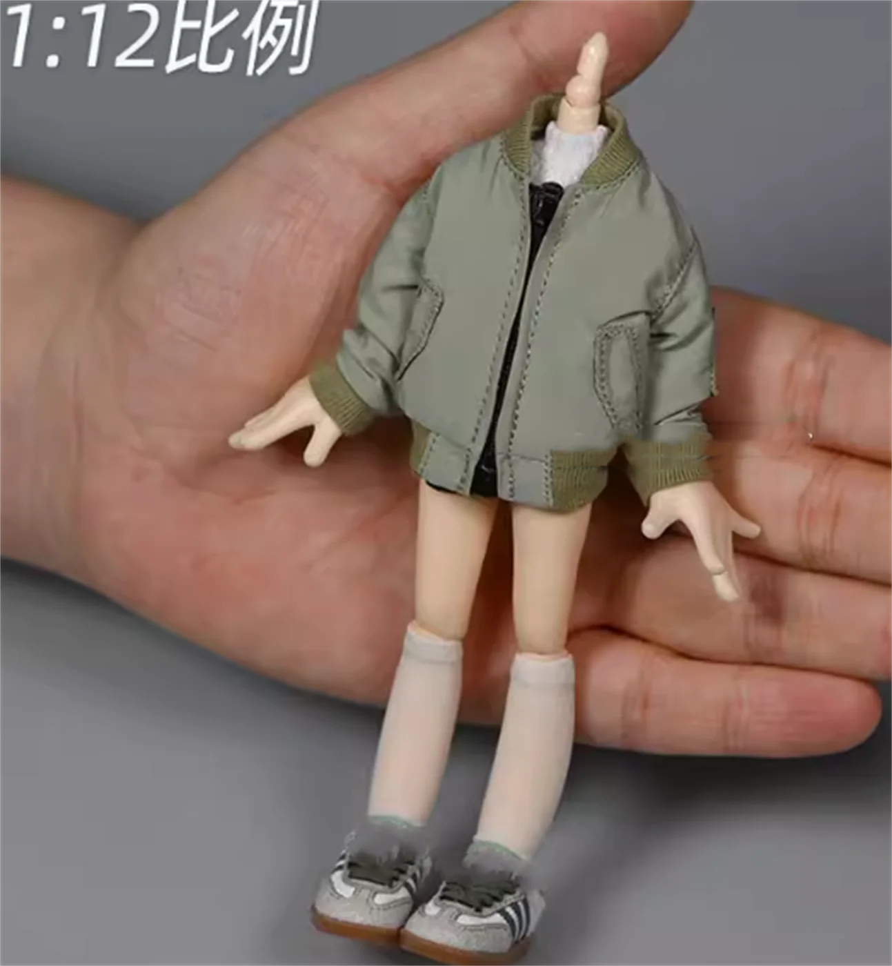 1/12 skala Trendy Mantel Weibliche Jacke mantel Kleidung Modell anzug Spielzeug für 6'' Anime körper Solide Action Figur Körper spielzeug