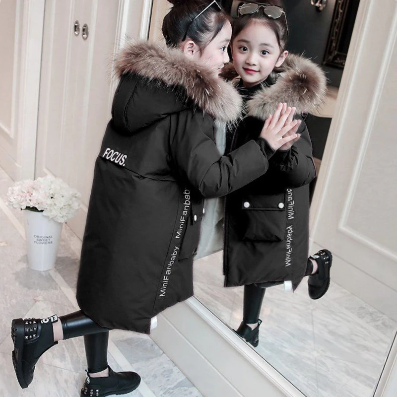 Children Girl Jacket Thick 9 Winter 7 Warm Coat Fashion Parka Hooded Outerwear Clothes for Kids Girls Clothing 10 12 13 14 Years