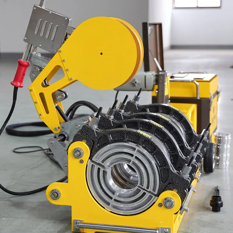 ماكينة لحام الأنابيب الهيدروليكية Hdpe الأوتوماتيكية WP250Q 90-250 مللي متر مع مسجل التاريخ لتشغيل التحكم السهل ماكينة لحام بعقب الانصهار