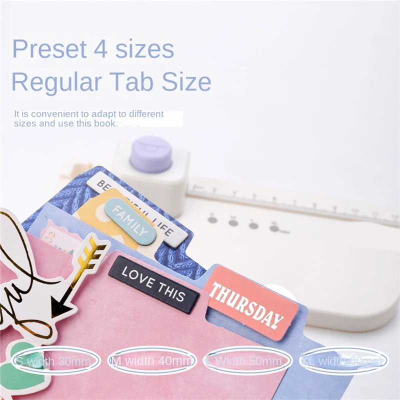 Latest Multi-Function Divider Page, DIY Production Board Round Corner Divider Line, DIY Bookmark Index Tag Punch