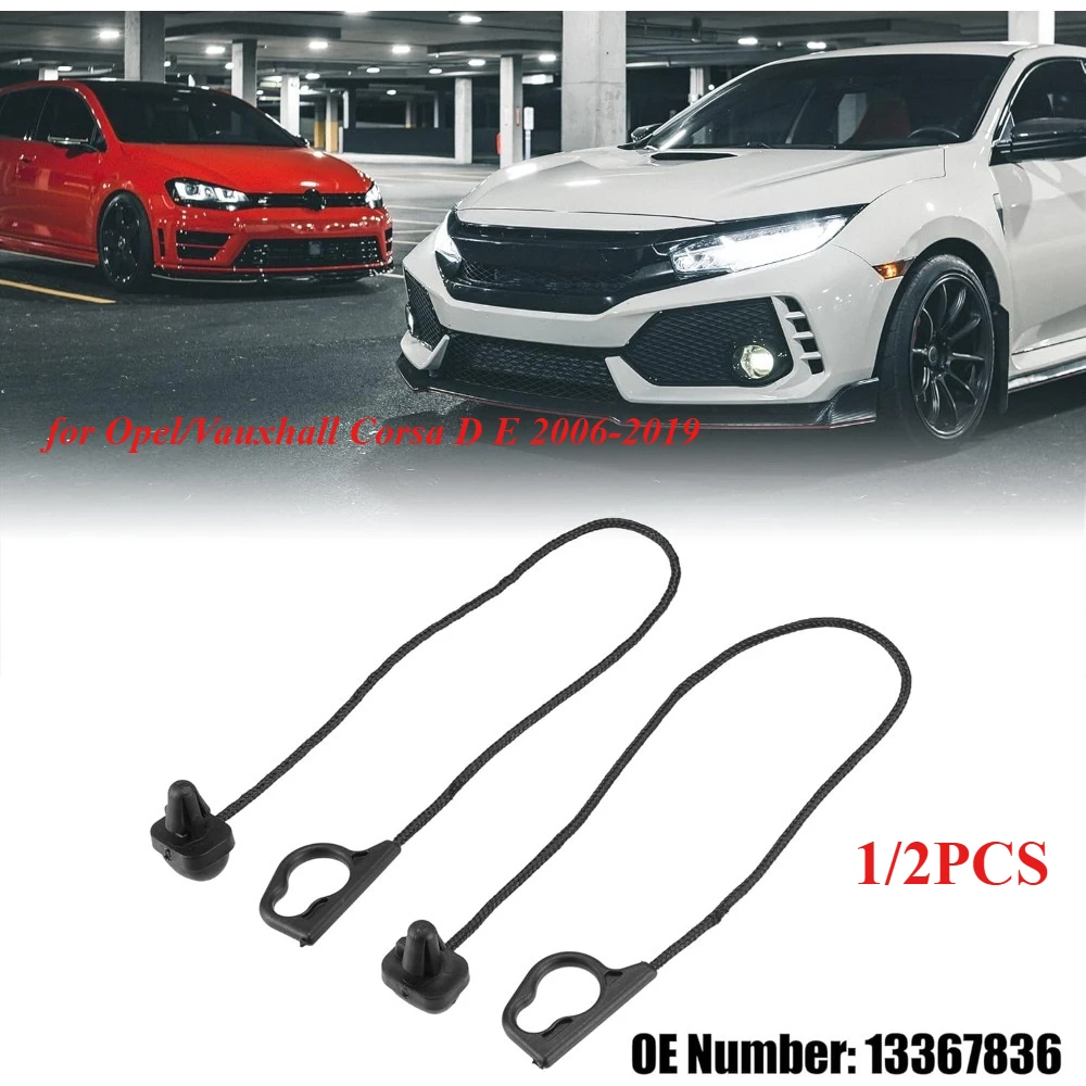 1/2PCS Car Rear Boot Trunk Partition Rope Parcel Shelf Cord String Strap 13367836 for Opel/Vauxhall Corsa D E 2006-2019