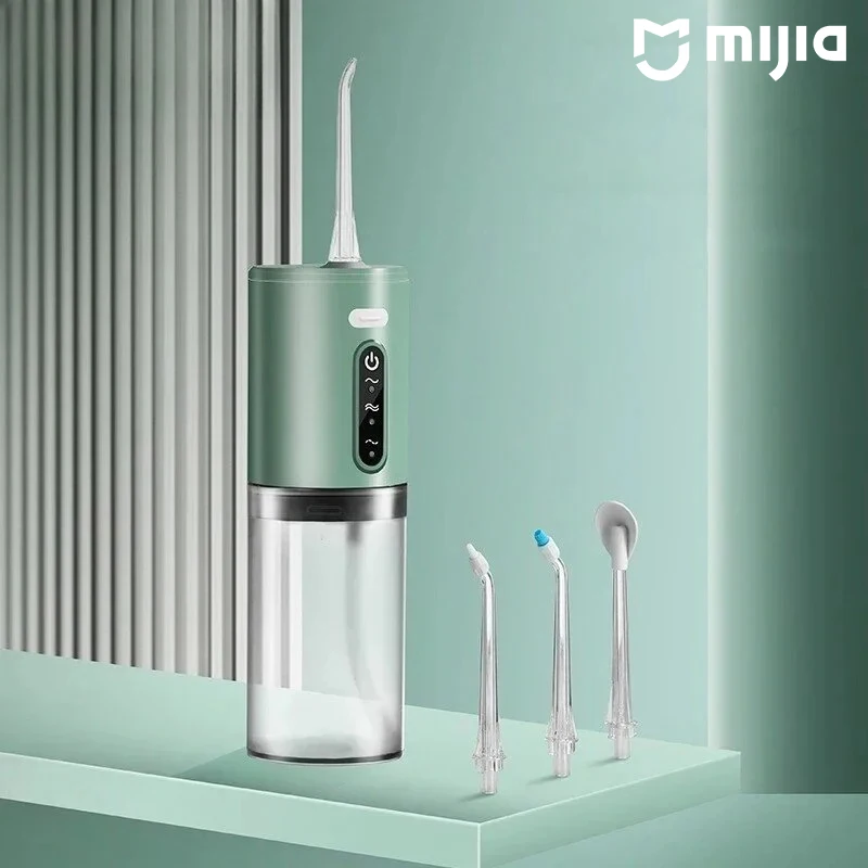 Mijia Portable Water Floss USB Rechargeable Oral Irrigator 280ML Electric Tooth Cleaning Device 3 Modes Waterproof Irrigator