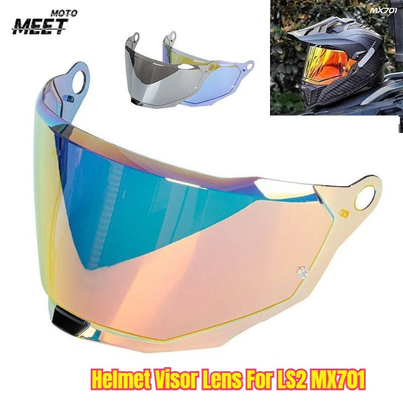 MX-701 Motorcycle Helmet Visor Lens For LS2 MX701 Replace Anti-UV Anti-Scratch Dustproof Windshield Helmets Visors