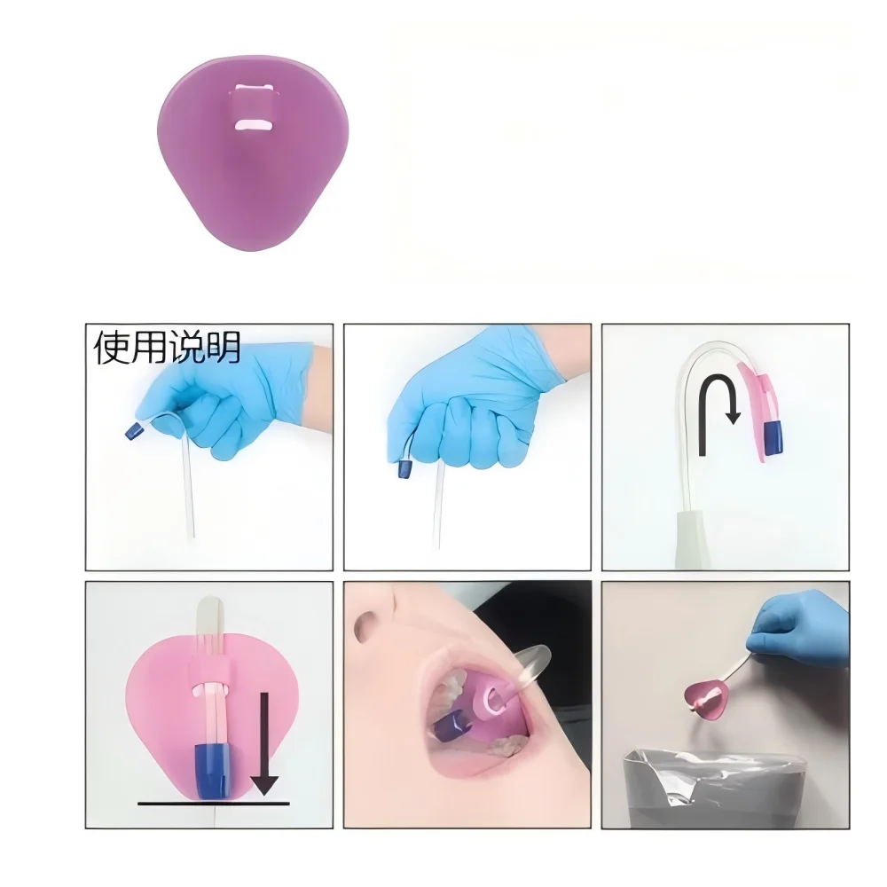  50Pcs Autoclavable HVE Tube Positioner Silicone  Dental Suction Tube Fixing Holder Care Tool Dental Consumables