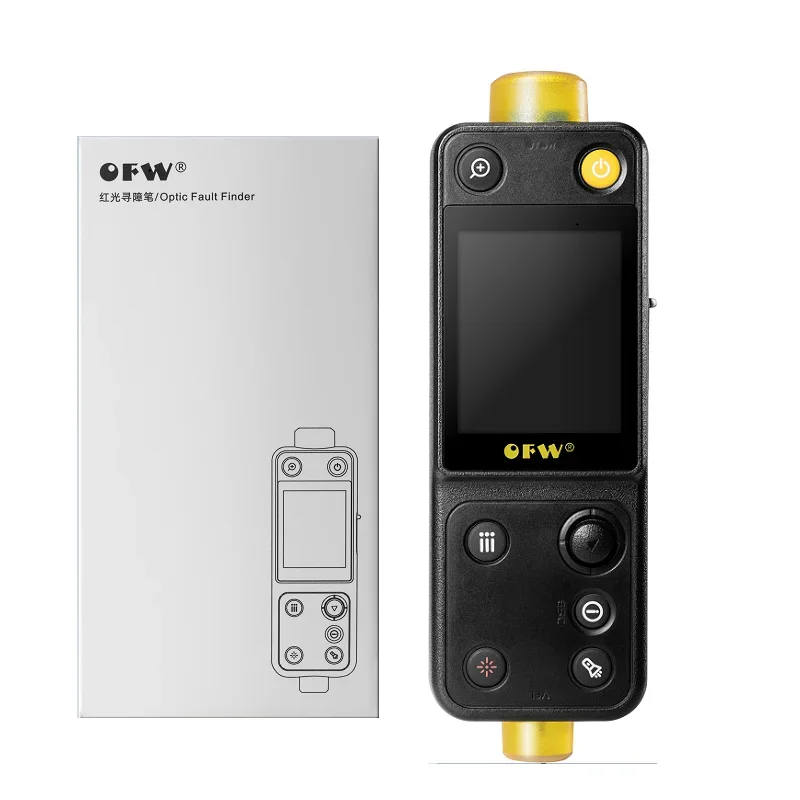 OFW-buscador de fallos ópticos, 20KM, soporte OTDR con mango, prueba de fibra activa, Ranger FTTB FTTH, medidor de prueba de punto de interrupción VFL 10MW